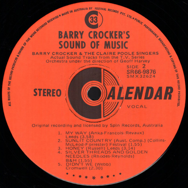 last ned album Download Barry Crocker - Barry Crockers Sound Of Music album