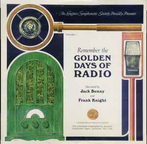 Jack Benny - Remember The Golden Days Of Radio Volume 1 album cover