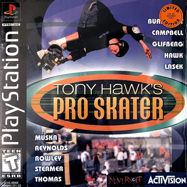 Tony Hawk's Pro Skater Playstation 1 PS1 Game For Sale