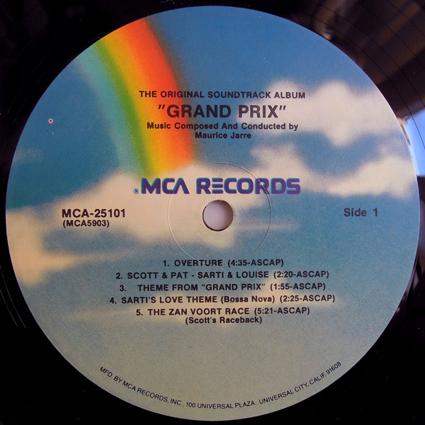 Maurice Jarre - Grand Prix (The Original Sound Track Album) | MCA Records (MCA-25101) - 3