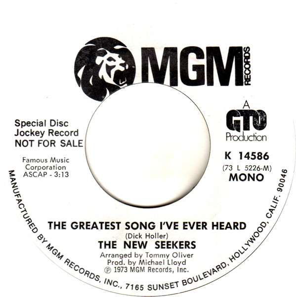 The Greatest Song I've Ever Heard - The New Seekers