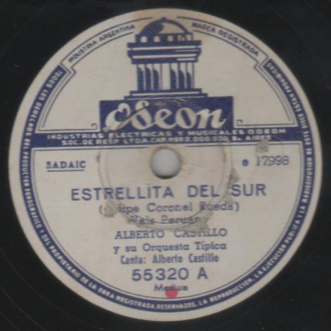 lataa albumi Alberto Castillo Y Su Orquesta Típica - Estrellita Del Sur Garufa