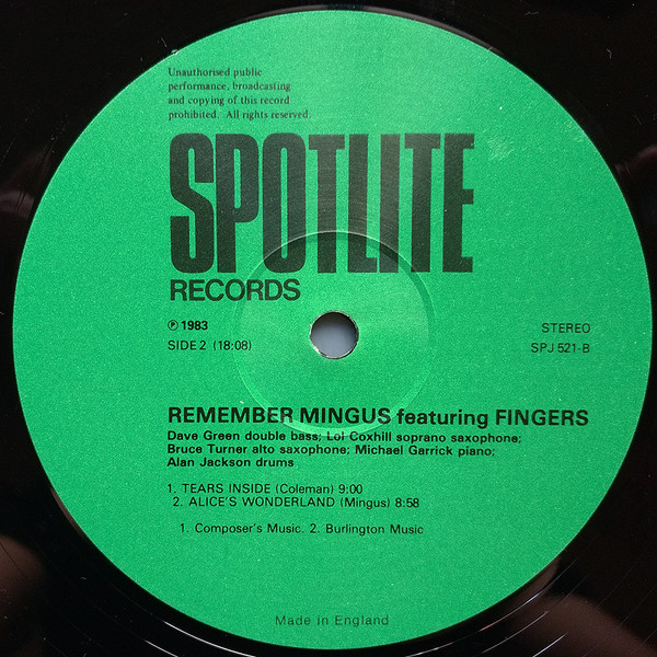 ladda ner album Fingers - Remember Mingus