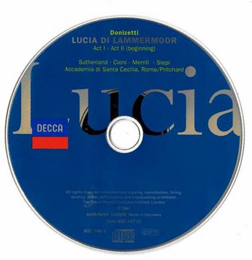 baixar álbum Donizetti Sutherland, Cioni, Merrill, Siepi - Lucia Di Lammermoor