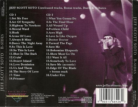 Jeff Scott Soto B Sides Releases Discogs