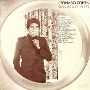 Leonard Cohen - Greatest Hits album cover