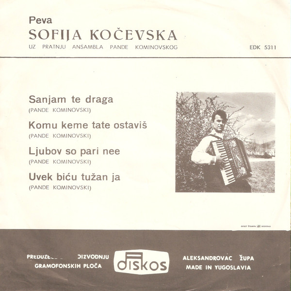 ladda ner album Sofija Kočevska - Sanjam Te Draga