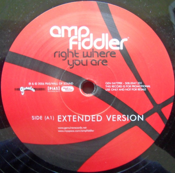 Amp Fiddler – Right Where You Are