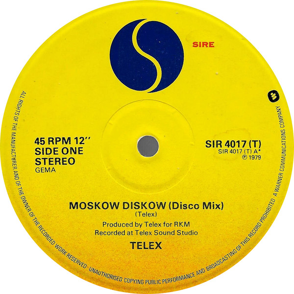 Telex – Moskow Diskow / Rock Around The Clock (1979, Vinyl) - Discogs