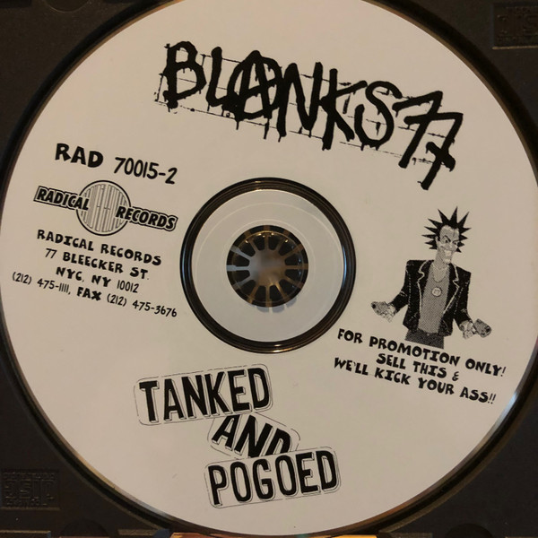 Blanks 77 – Tanked And Pogoed (1997, Vinyl) - Discogs