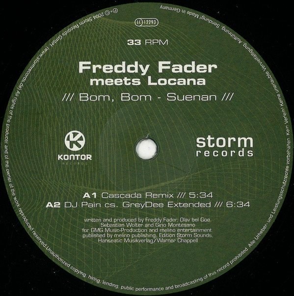 last ned album Freddy Fader Meets Locana - Bom Bom Suenan