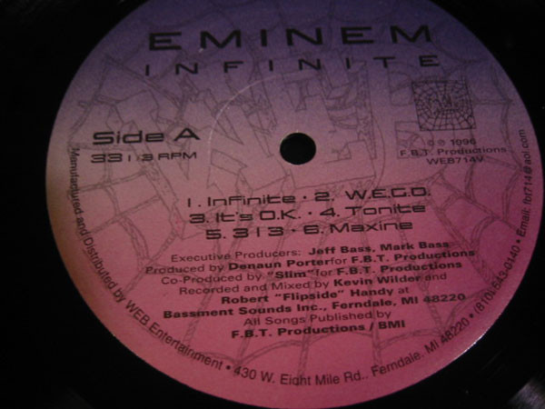 Eminem – Infinite (1996, Vinyl) - Discogs