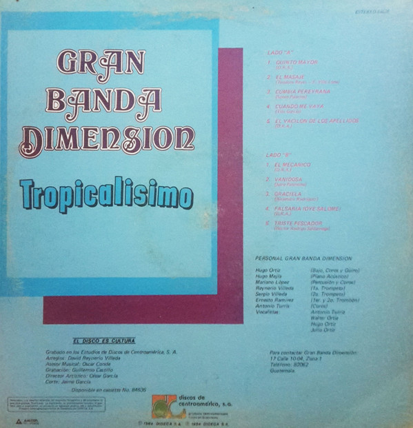 last ned album Gran Banda Dimensión - Tropicalísimo