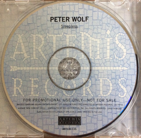 Peter Wolf – Sleepless (2002, CD) - Discogs