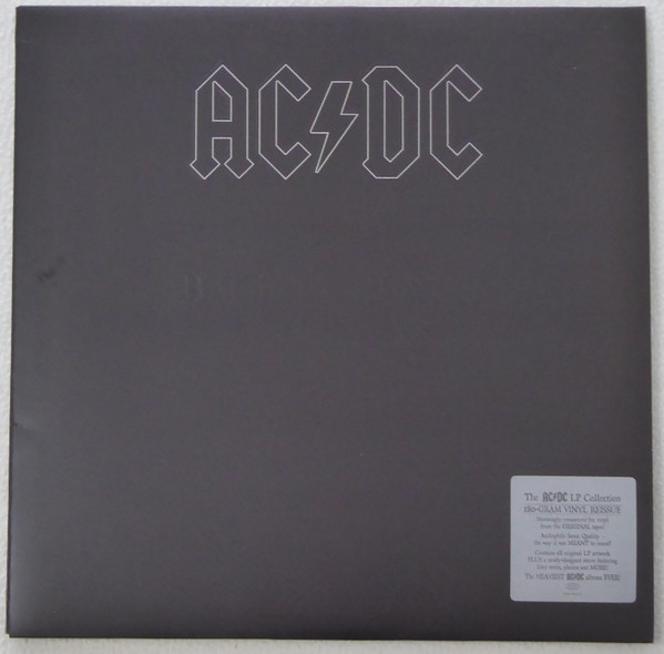 AC/DC – Back Black 180 gram, - Discogs
