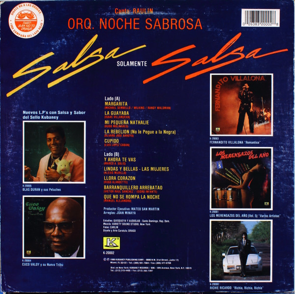 lataa albumi Orq Noche Sabrosa - Salsa Solamente Salsa