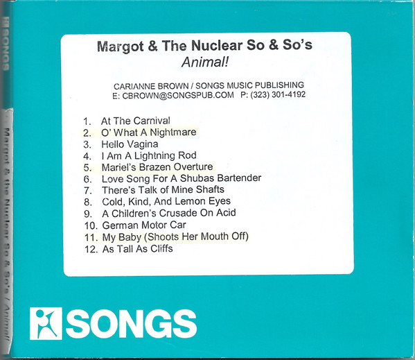 Margot & The Nuclear So And So's – Animal! (2018, Blue Opaque