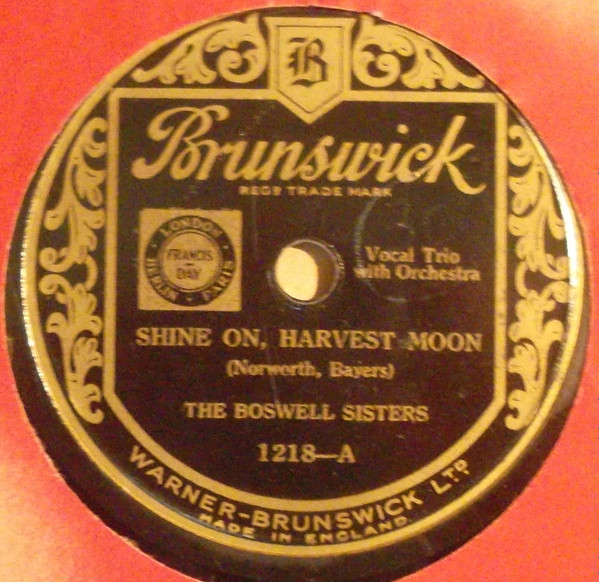 The Boswell Sisters – Shine On, Harvest Moon / Heebie Jeebie 