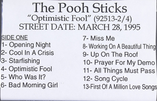 The Pooh Sticks - Optimistic Fool | Releases | Discogs