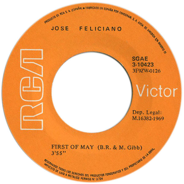 télécharger l'album José Feliciano - The Windmills Of Your Mind First Of May