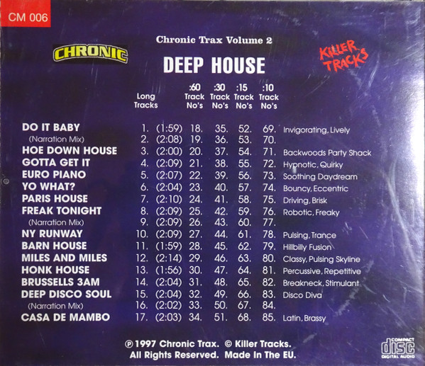 baixar álbum Chronic Trax - Deep House Vol 1