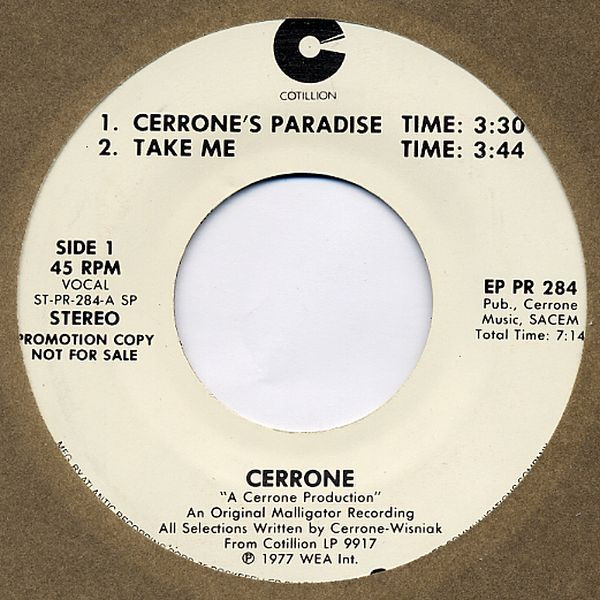 télécharger l'album Cerrone - Cerrones Paradise Sampler