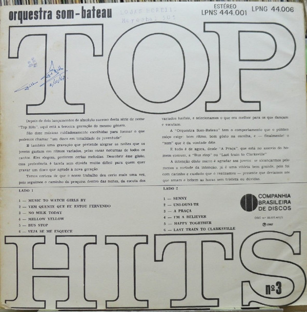 last ned album Orquestra Som Bateau - Top Hits No 3