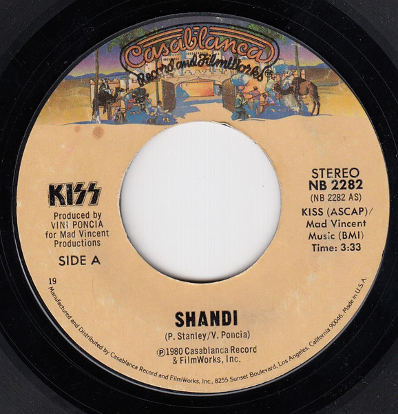KISS-Shandi 7 PS-HOLLAND-Casablanca 1980-6000 436 