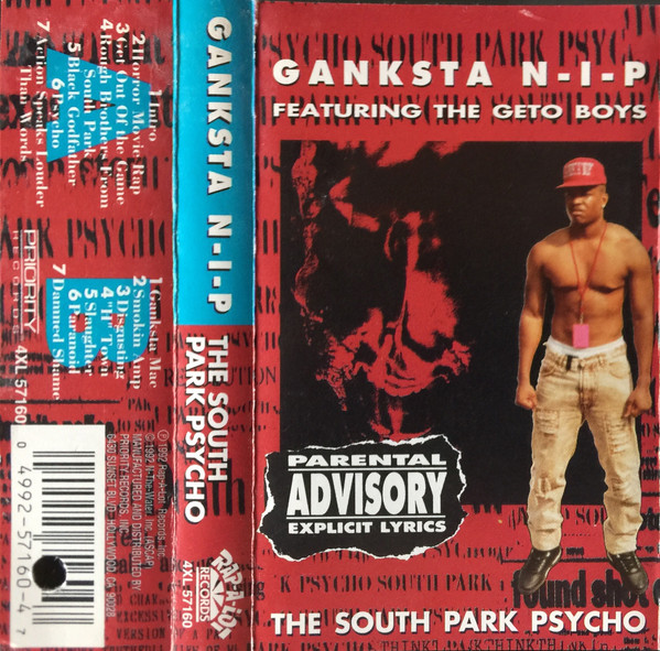 Ganksta NIP – The South Park Psycho (1992, Cassette) - Discogs