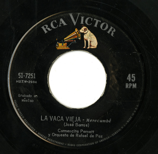 Album herunterladen Carmencita Pernett y Orquesta de Rafael de Paz - La Vaca Vieja