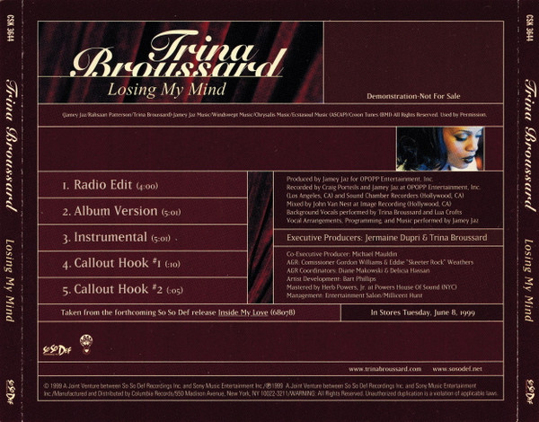 baixar álbum Download Trina Broussard - Losing My Mind album