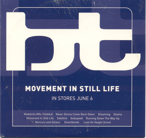 BT – Movement In Still Life (2000, CD) - Discogs