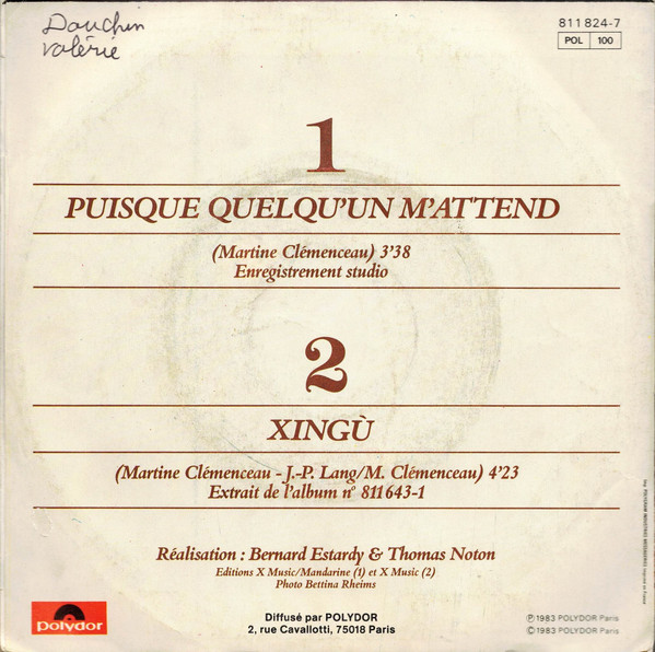 Album herunterladen Martine Clemenceau - Puisque Quelquun Mattend
