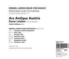 télécharger l'album Wenzel Ludwig Edler Von Radolt Ars Antiqua Austria, Gunar Letzbor - Viennesse Lute Concertos