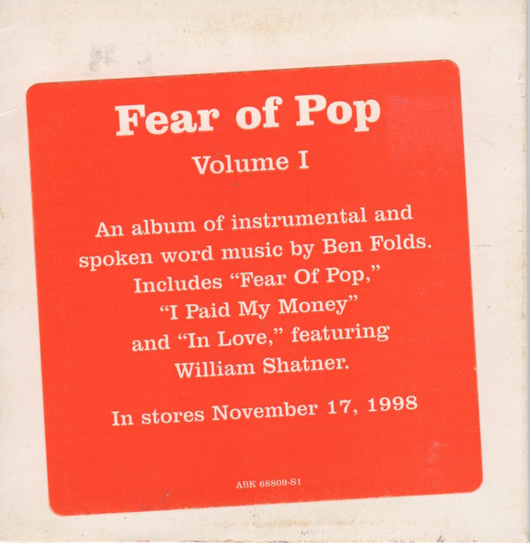 Fear Of Pop – Volume I (1998, Vinyl) - Discogs