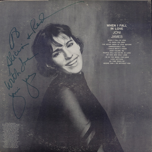 Joni James – When I Fall In Love (1955, Vinyl) - Discogs