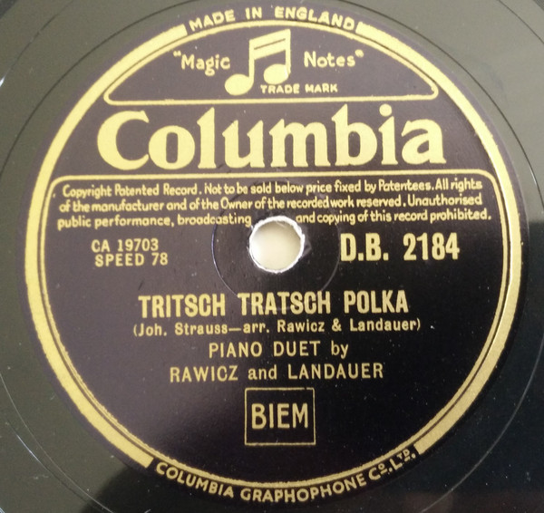 last ned album Rawicz And Landauer - Pizzicato Polka Tritsch Tratsch Polka