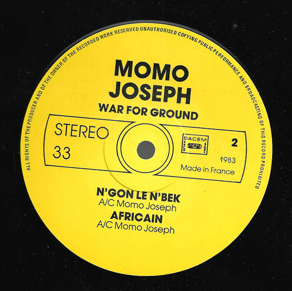 descargar álbum Momo Joseph - War For Ground