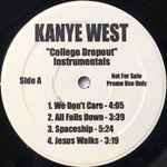 Cover of The College Dropout (Instrumentals), 2005, Vinyl