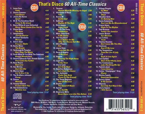 ladda ner album Various - Thats Disco 60 All Time Classics