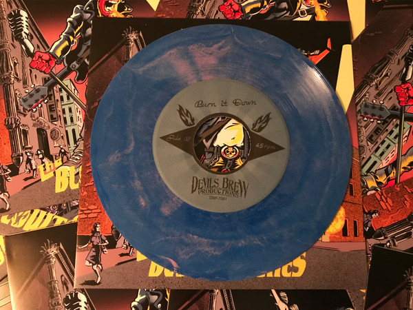 The Blowtorches – Burn It Down (2021, Blue w/Pink Swirl , Vinyl) - Discogs