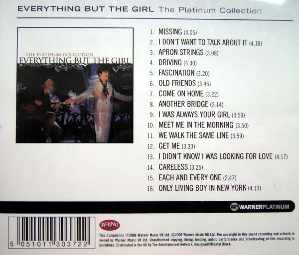Everything But The Girl – The Platinum Collection (2006, CD) - Discogs