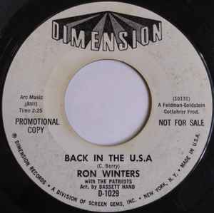 Ron Winters – Back In The U.S.A. / Let Me Prove It To You (1964