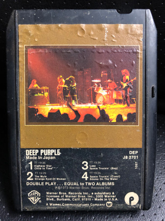 Deep Purple – Made In Japan (1973, Small hub, Reel-To-Reel) - Discogs