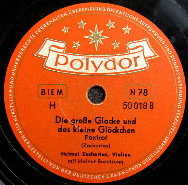 ladda ner album Helmut Zacharias - China Boogie Die Große Glocke Und Das Kleine Glöckchen