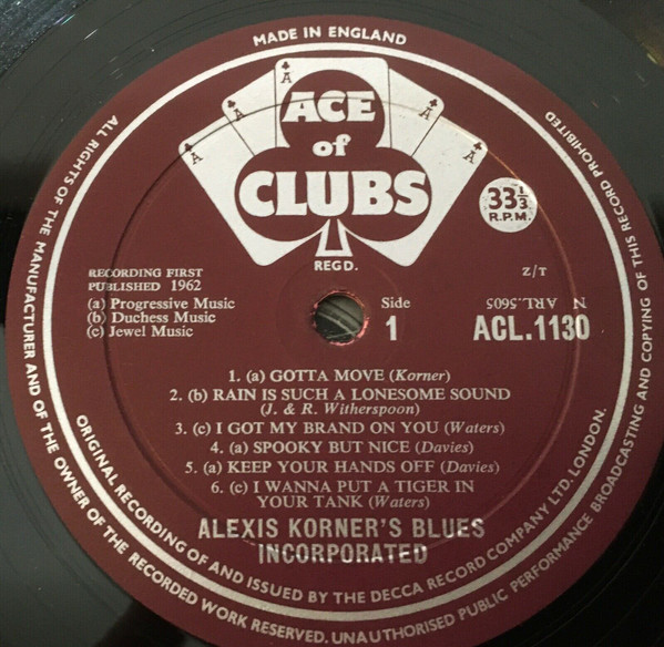 Alexis Korner's Blues Incorporated – R & B From The Marquee (1963