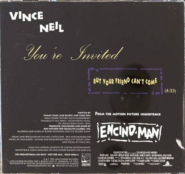 Vince Neil – You're Invited (But Your Friend Can't Come