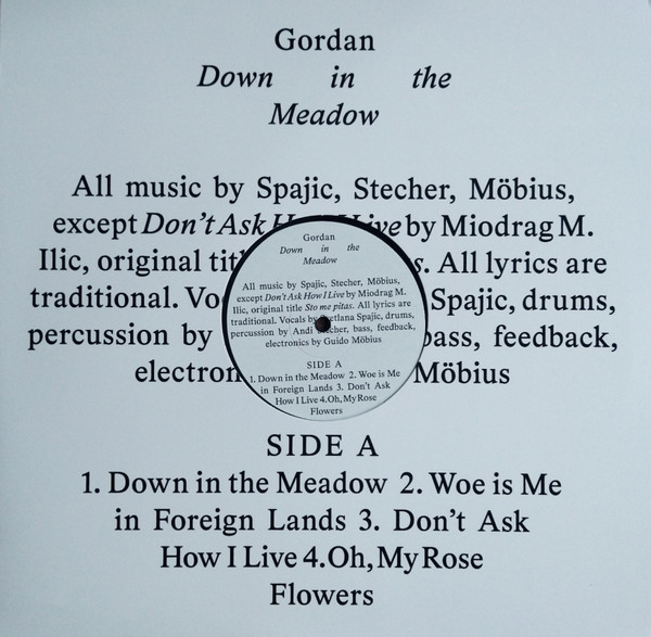 Down in the meadow / Gordan, interp | Gordan. Interprète