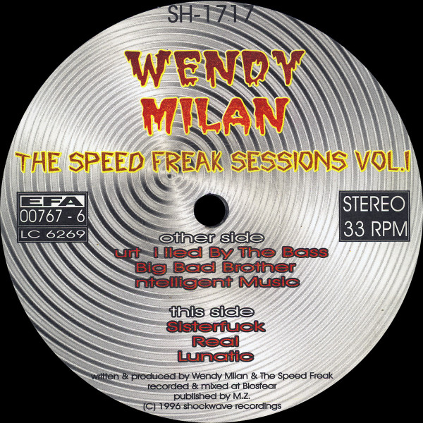 last ned album Wendy Milan - The Speed Freak Sessions Vol I