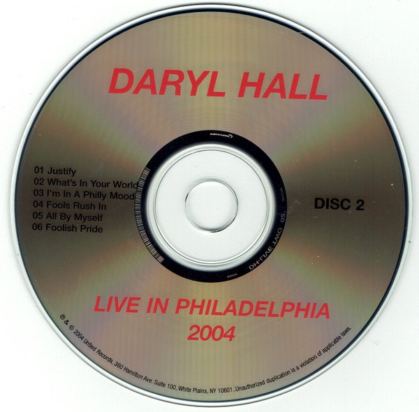 last ned album Daryl Hall - Live In Philadelphia 2004